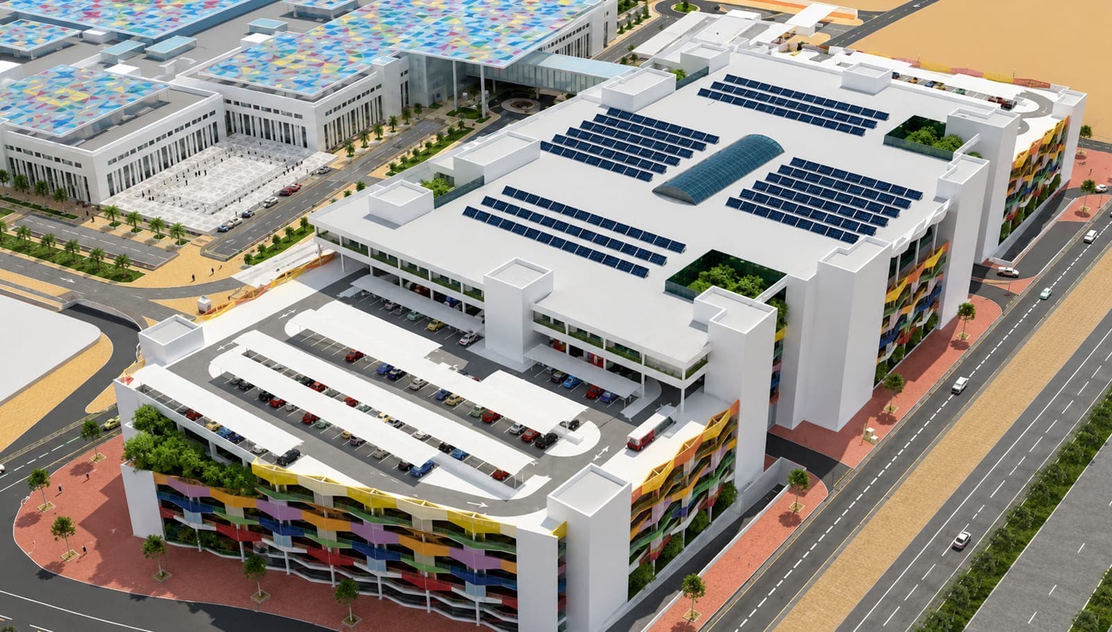 Multi Story Car Park for 4000 Cars for Ministries Complex Main